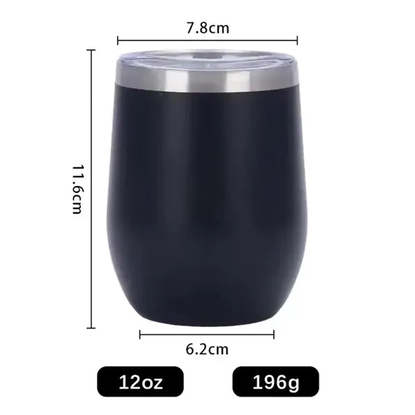 12oz Double Wall Insulated Vacuum Cup