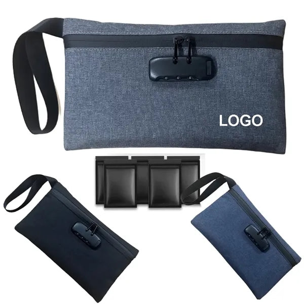 Durable Odor Proof Stash Bag With Combination Lock