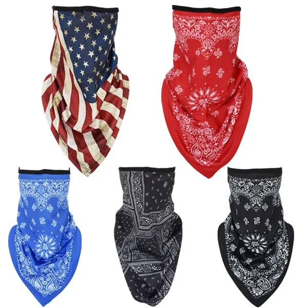 Full Color Neck Gaiter Face Bandana mask w/ Ear Loop