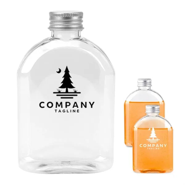 7oz Clear Flat Drink Bottle