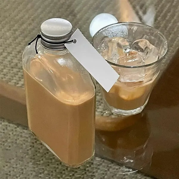 7oz Clear Flat Drink Bottle