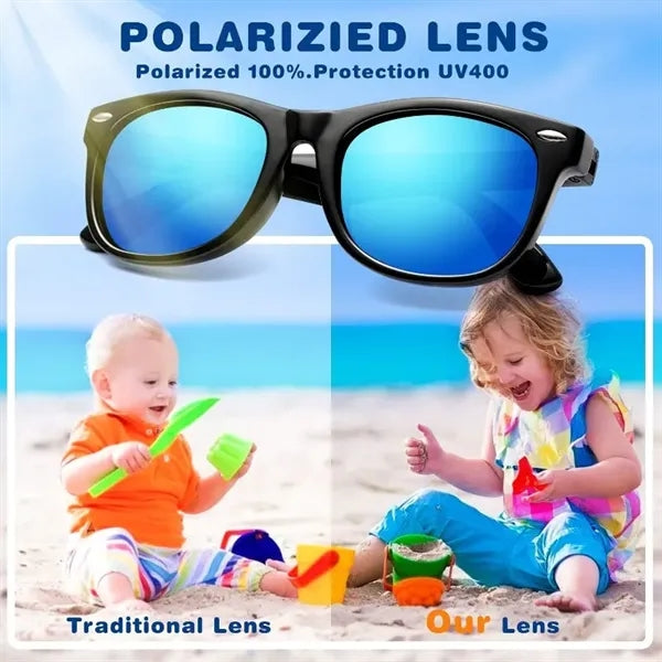 Foldable Silicon Kids Polarized Sunglasses