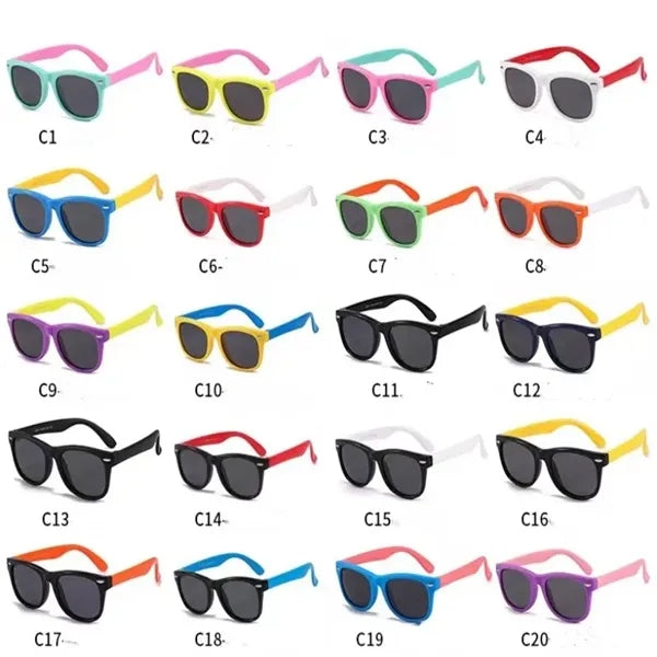 Foldable Silicon Kids Polarized Sunglasses