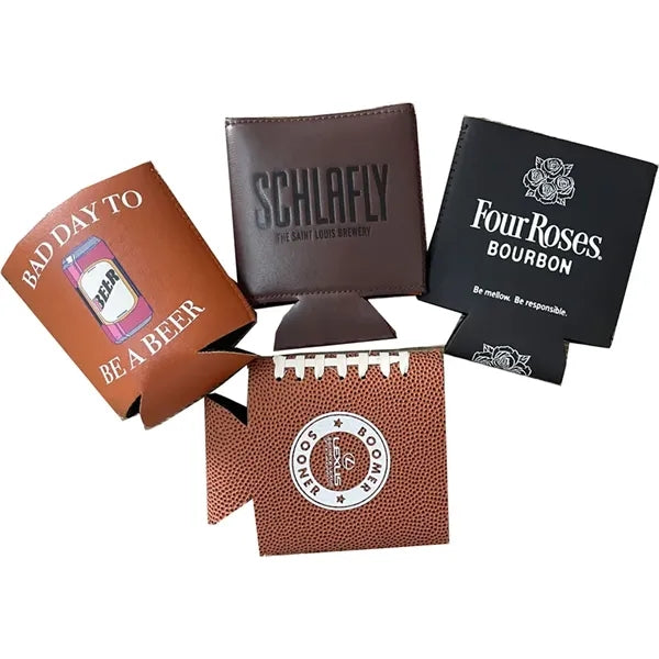 Leather Beverage Can Cooler