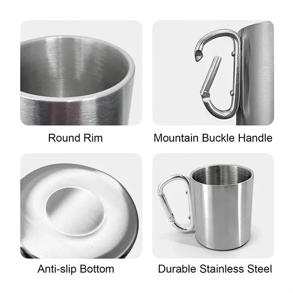 Travel Mug with Carabiner