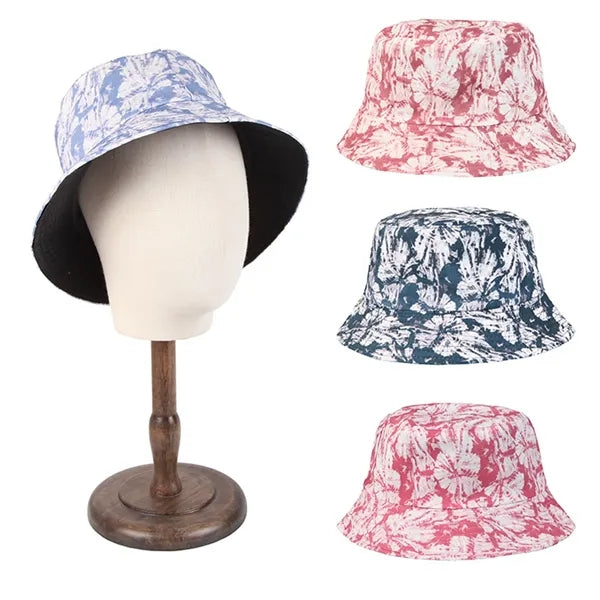 Colorful Printed Double-sided Cotton Bucket Hat