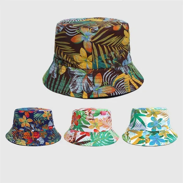 Tie-dye Printed Reversible Cotton Bucket Hat