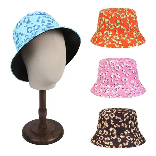 Colorful Dandelion Printed Double-sided Bucket Hat