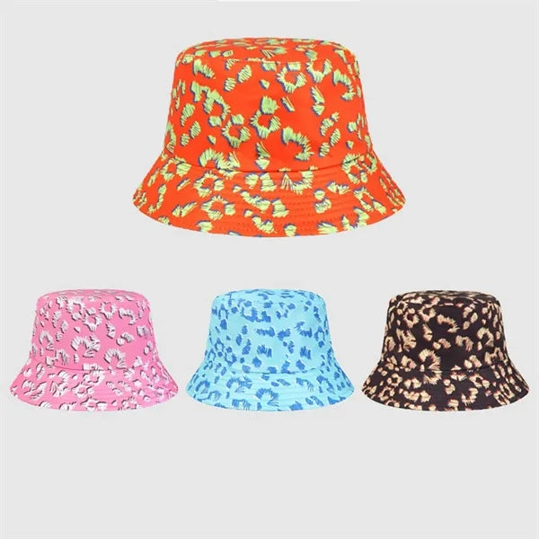 Colorful Dandelion Printed Double-sided Bucket Hat