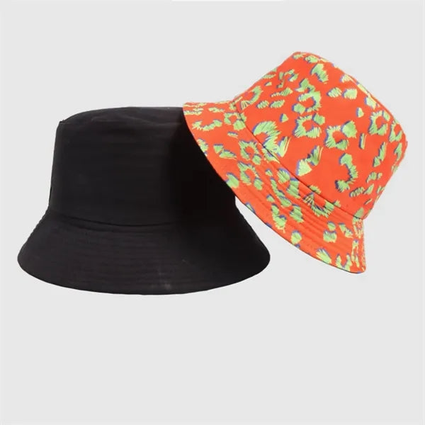 Colorful Dandelion Printed Double-sided Bucket Hat