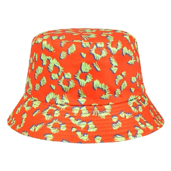 Colorful Dandelion Printed Double-sided Bucket Hat