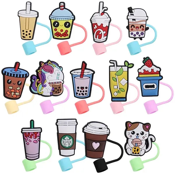 Summer Party Drinking Cup Straw Tip Lid