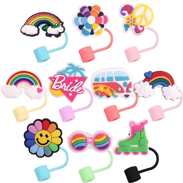 Summer Party Drinking Cup Straw Tip Lid
