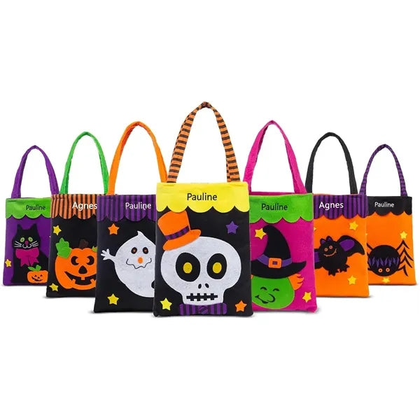 Goody Candy Bucket Pumpkin Halloween Trick or Treat Bags