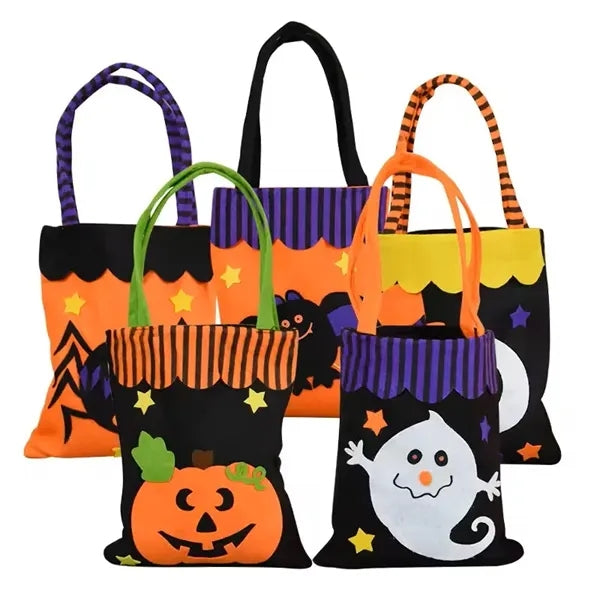 Halloween Ghost Candy Goodie Gift Tote Bag For Kids
