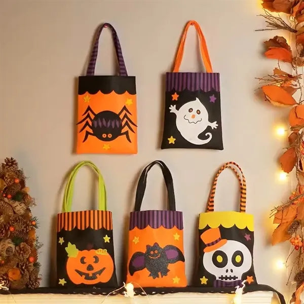 Halloween Ghost Candy Goodie Gift Tote Bag For Kids