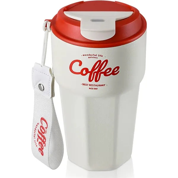 14oz Double-Wall Stainless Steel Coffee Cup