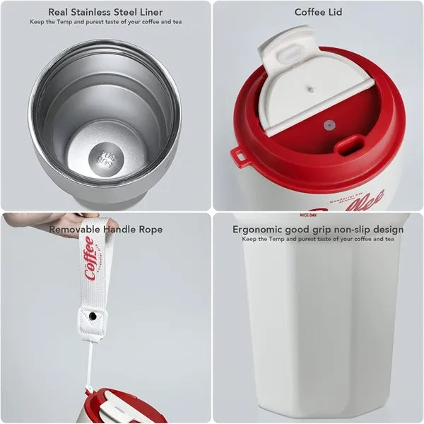 14oz Double-Wall Stainless Steel Coffee Cup