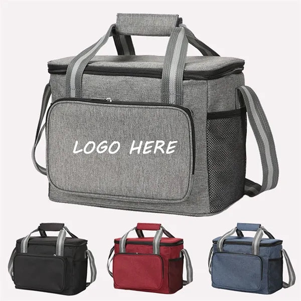 Adult Lunch Bag Black Unisex Meal Holder Oxford Cloth