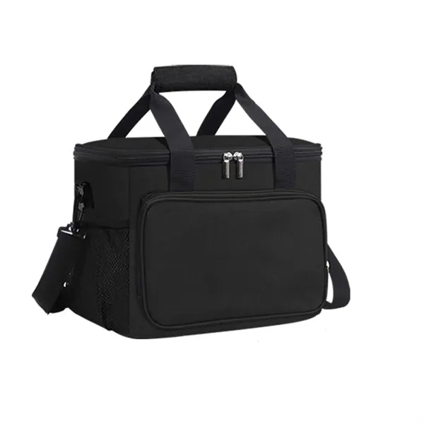 Adult Lunch Bag Black Unisex Meal Holder Oxford Cloth