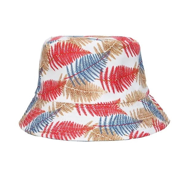 Leaf Printed Personalized Shade Bucket Hat