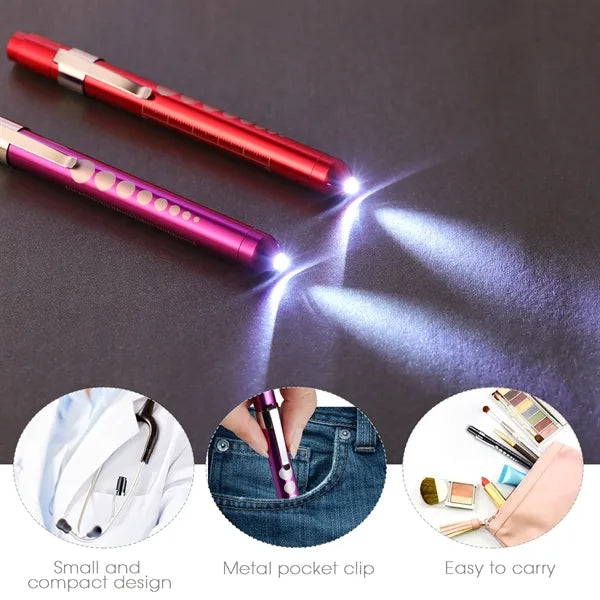 Nurses Doctors Pupil Gauge LED Penlight