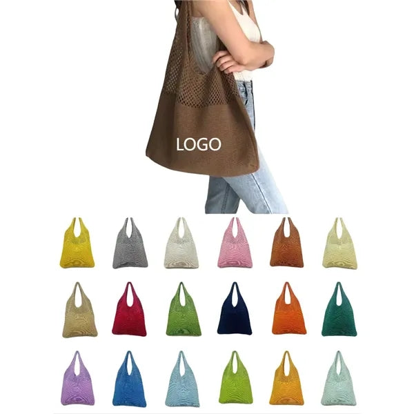 Crochet Mesh Beach Tote Bags