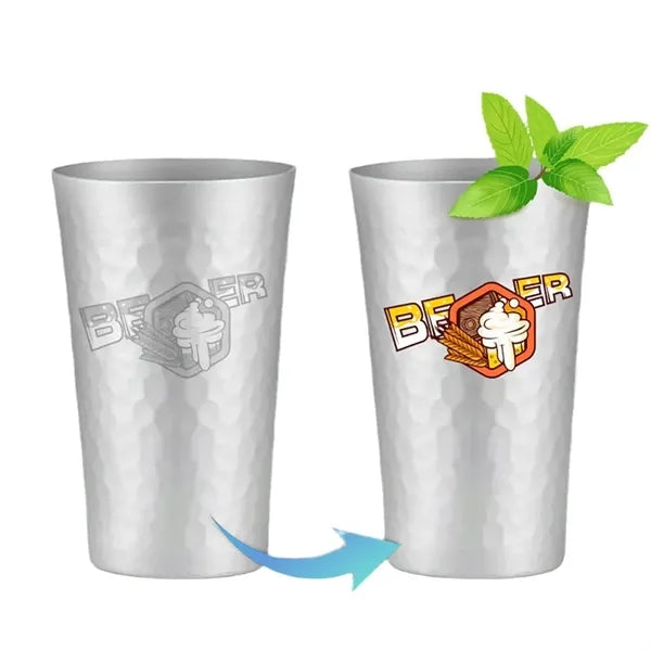 12 oz color changing aluminum refrigerated drink cup