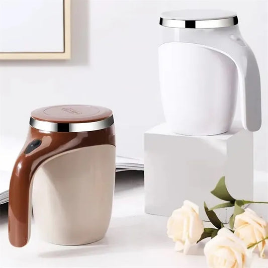 Automatic magnetic stirring coffee cup