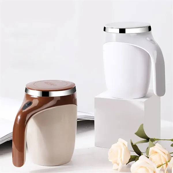 Automatic magnetic stirring coffee cup