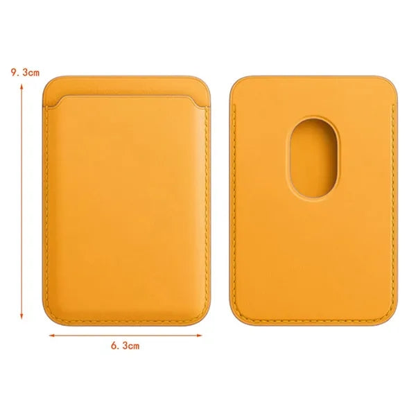 Leather Magnetic Card Wallet Holder