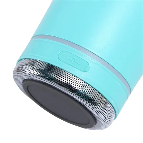 30 oz Stainless Steel Bluetooth Speaker Cup with Straw
