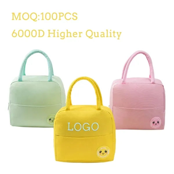 Waterproof 600D Oxford Cloth Lunch Box Insulated Tote Bag