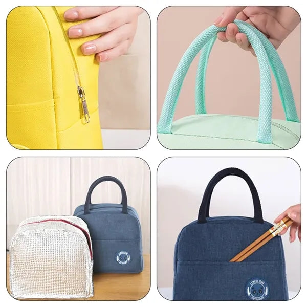 Waterproof 600D Oxford Cloth Lunch Box Insulated Tote Bag