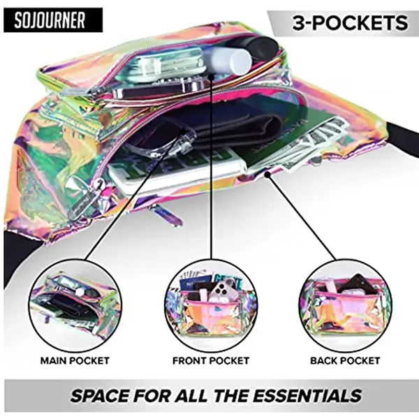 Holographic PVC Belt Bag
