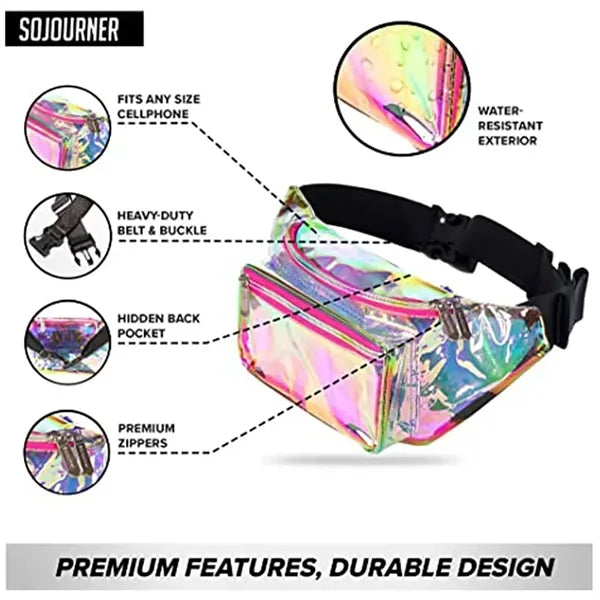 Holographic PVC Belt Bag