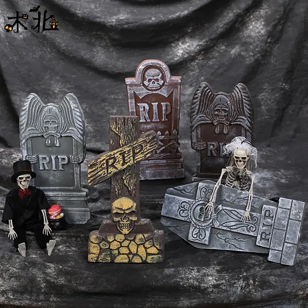 Halloween tombstone props