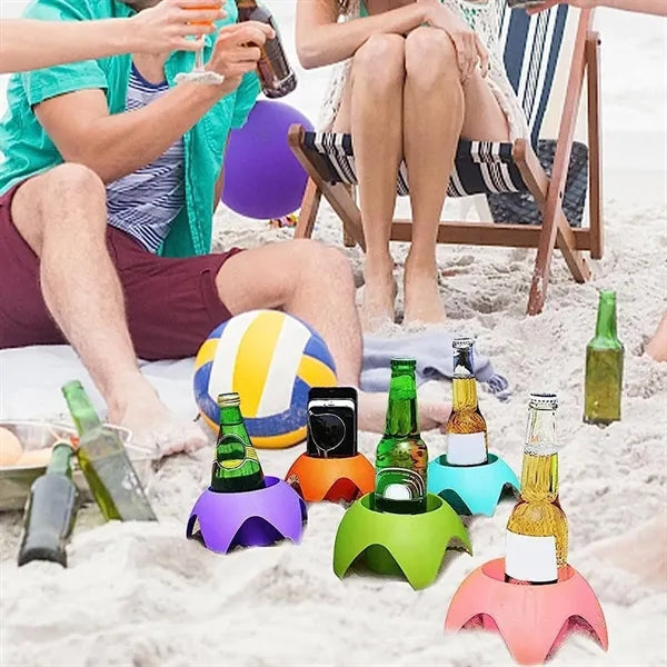 Portable beach beer and beverage holder
