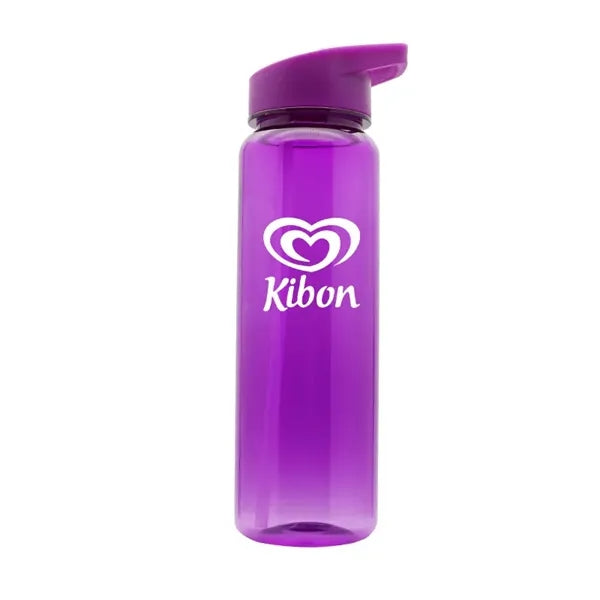 24 oz Tritan Plastic Sports Water Bottle with Flip Top Straw