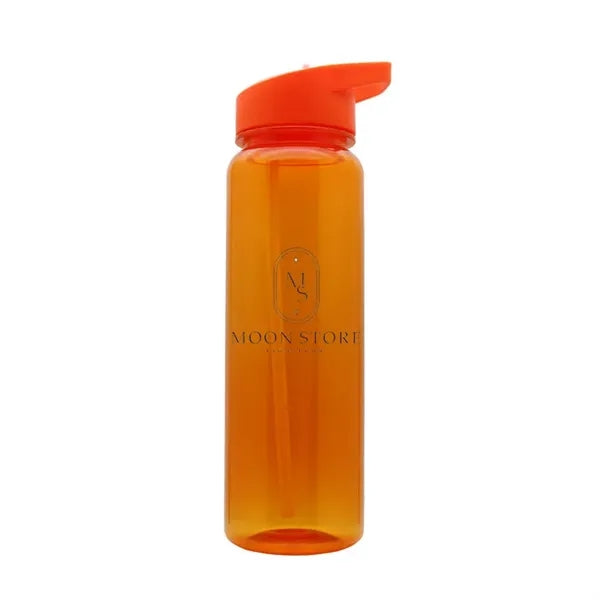 24 oz Tritan Plastic Sports Water Bottle with Flip Top Straw