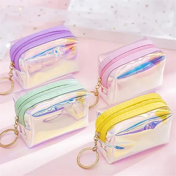 Fashion Laser Iridescent PVC Clear Waterproof Handbags