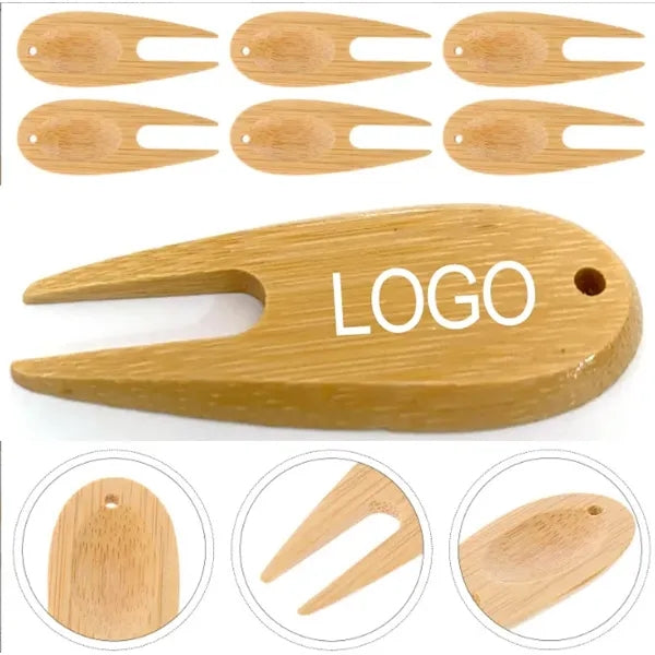 Eco-friendly Bamboo Golf Divot Tool