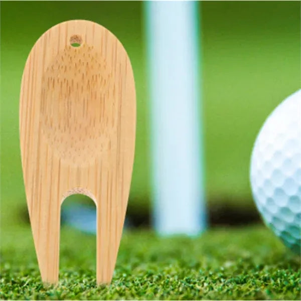 Eco-friendly Bamboo Golf Divot Tool