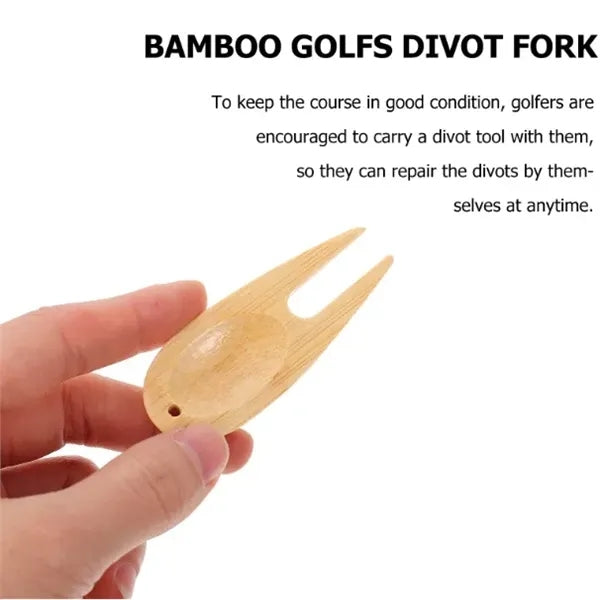 Eco-friendly Bamboo Golf Divot Tool