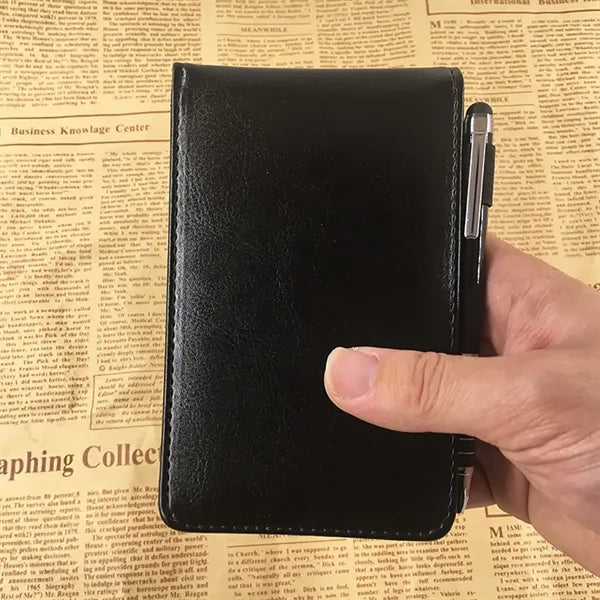 Mini Pocket Notepad Holder Set with Pen
