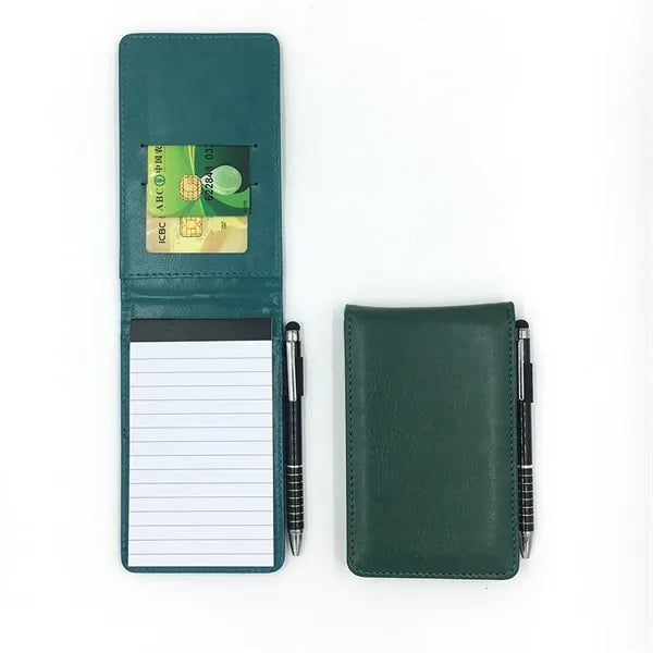 Mini Pocket Notepad Holder Set with Pen