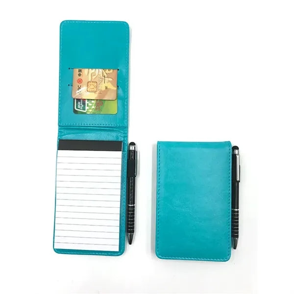Mini Pocket Notepad Holder Set with Pen