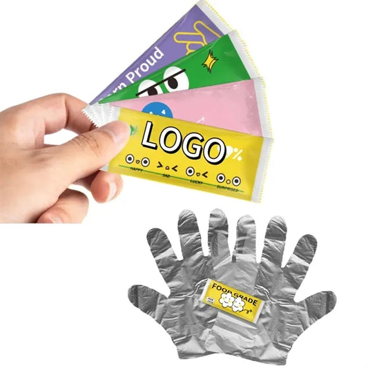 Eco-Friendly Disposable Clear Gloves Individually Wrapped
