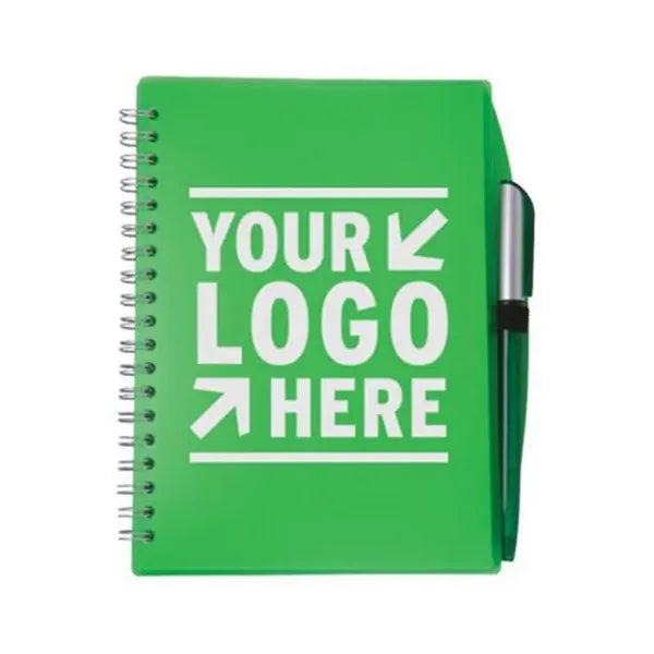 Color-Pro Spiral Unlined Notebook with Pen