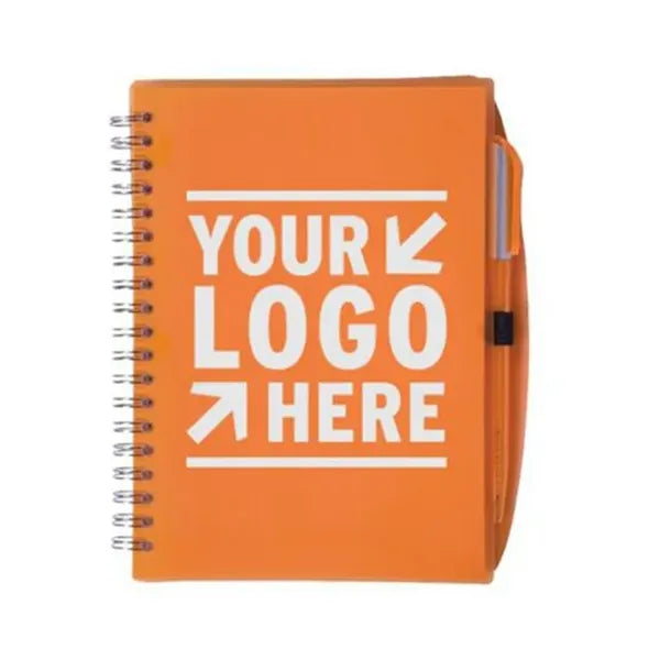 Color-Pro Spiral Unlined Notebook with Pen